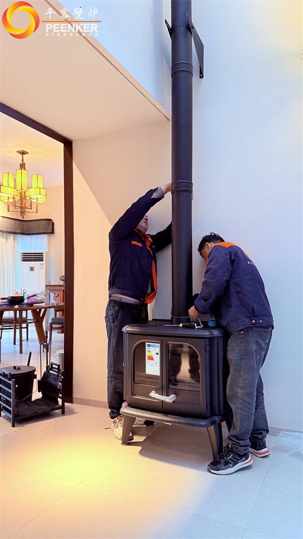 益陽自建別墅丹麥Morso 3640對流火爐安裝.jpg