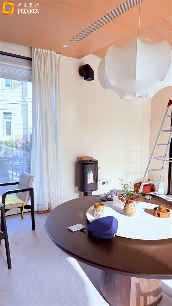 寧波湖山一品別墅丹麥Morso 6848壁爐安裝.jpg