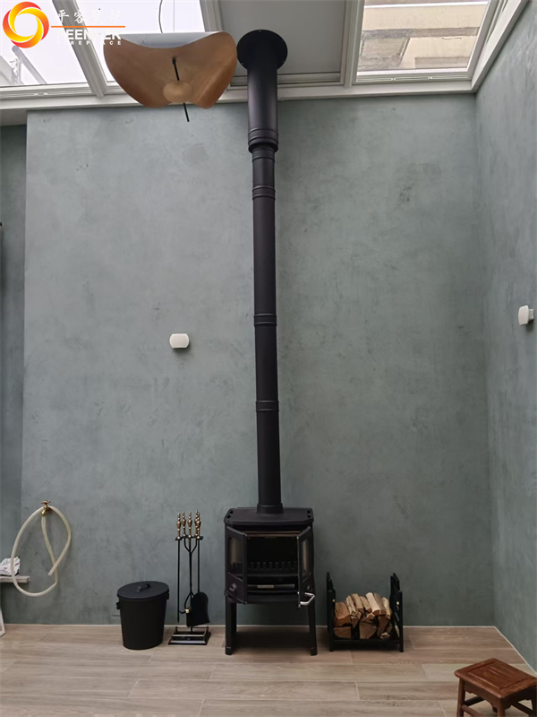 金華義烏玫瑰園頂樓丹麥Morso 2140壁爐安裝.jpg